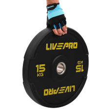 Бамперний диск гумовий LiveUp ø50.5мм, 15кг, чорний, код: LP8331-15
