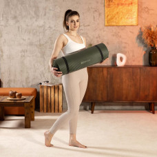 Килимок для йоги Hop-Sport HS-NB010GM NBR 1см темний хакі,код: 5902308232006