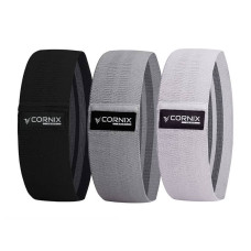 Резинки для фітнесу та спорту із тканини Cornix Hip Band набір 3 шт, код: XR-0049