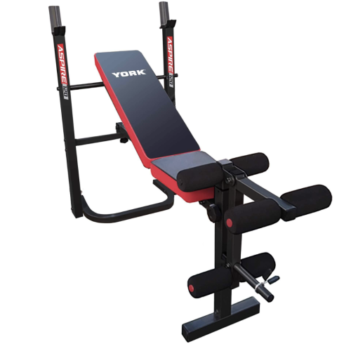 Лавка тренувальна York Fitness ASPIRE 120 складана зі стійкою під штангу, код: 00014961431209
