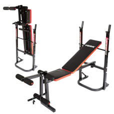 Лавка тренувальна York Fitness ASPIRE 120 складана зі стійкою під штангу, код: 00014961431209