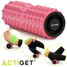 Масажний ролик Actiget EVA 33 x 13 см (валик, роллер) Pink, код: ACT0100