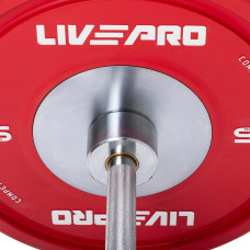 Бамперний диск гумовий LiveUp ø50.5мм, 25кг, червоний, код: LP8335-25