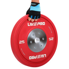 Бамперний диск гумовий LiveUp ø50.5мм, 25кг, червоний, код: LP8335-25