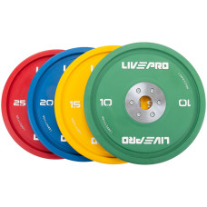 Бамперний диск гумовий LiveUp ø50.5мм, 25кг, червоний, код: LP8335-25