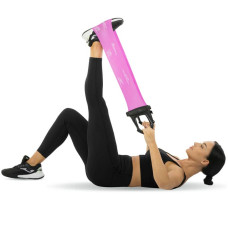 Стрічка-еспандер еластична для фітнесу та йоги з ручками BioGym Pilates Band фіолетовий, код: 8038_V
