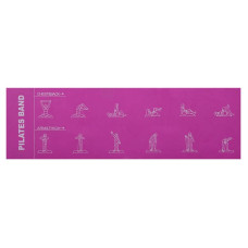 Стрічка-еспандер еластична для фітнесу та йоги з ручками BioGym Pilates Band фіолетовий, код: 8038_V