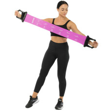 Стрічка-еспандер еластична для фітнесу та йоги з ручками BioGym Pilates Band фіолетовий, код: 8038_V