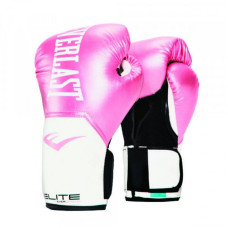 Боксерські рукавиці Everlast Elite Training Gloves 10oz, рожевий-білий, код: 6940124709523