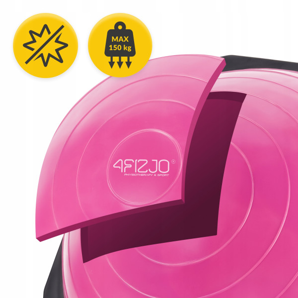 Балансувальна платформа 4Fizjo Bosu Ball 60 см, рожевий, код: P-5905973402453