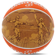 М'яч баскетбольний гумовий Spalding Jump Sketch №7, помаранчевий, код: 84452Y-S52