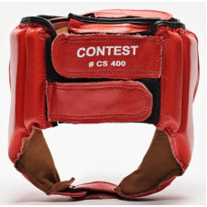 Боксерський шолом для змагань Leone Contest Red S, код: 500156_S