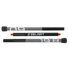 Бодібар 3-х секційний Bar Zelart 9кг, чорний-білий, код: FI-9994-9-S52