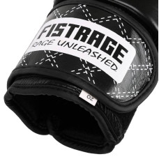 Боксерські рукавиці шкіряні Fistrage 12oz, чорний, код: VL-4275_12BK