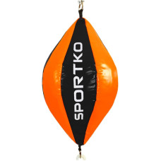 Груша боксерська на розтяжках Sportko 500x240 мм, чорний-білий, код: GP-2_BKW-S52