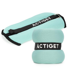 Обважнювачі-манжети для ніг та рук Actiget 2 x 1.5 кг Turquoise/Black, код: ACT0129