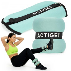 Обважнювачі-манжети для ніг та рук Actiget 2 x 1.5 кг Turquoise/Black, код: ACT0129