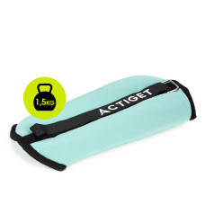 Обважнювачі-манжети для ніг та рук Actiget 2 x 1.5 кг Turquoise/Black, код: ACT0129