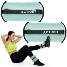 Обважнювачі-манжети для ніг та рук Actiget 2 x 1.5 кг Turquoise/Black, код: ACT0129
