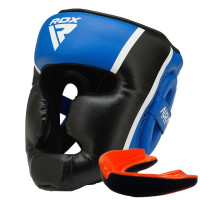 Боксерський шолом RDX Aura Plus T-17 S, синій-чорний, код: HGR-T17UB-S+
