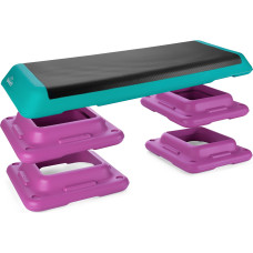 Степ-платформа Queenfit 3-х рівнева різнобарвна, код: 5907766668633
