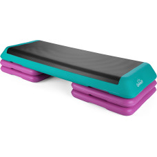 Степ-платформа Queenfit 3-х рівнева різнобарвна, код: 5907766668633