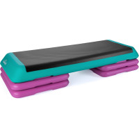 Степ-платформа Queenfit 3-х рівнева різнобарвна, код: 5907766668633