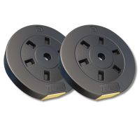 Сет композитних дисків Besport PowerPro 20 (2х10кг) для гантелей та штанг, код: 00-G00000403