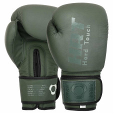 Боксерські рукавиці шкіряні Hard Touch 10 унцій, оливковий, код: BO-4230_10OL