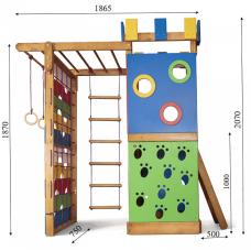 Дитячий ігровий комплекс для будинку PLAYBABY Babyland 2300х750х2100 мм, код: Babyland-16