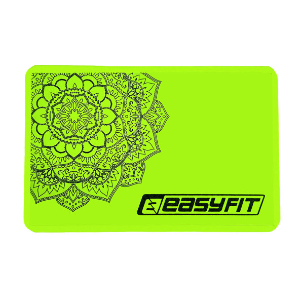 Блок для йоги EasyFit EVA з малюнком салатовий, код: EF-1819-G-EF