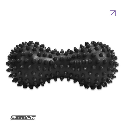 Масажний мячик EasyFit Goober з шипами чорний, код: EF-1072-BK
