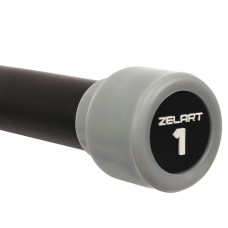 Бодібар Zelart Body Bar 1 кг, чорний-сірий, код: FI-4776-1