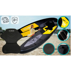 Надувна SUP дошка Thunder Raven з веслом, 3200х760х150 мм, чорний-жовтий, код: SUP-RAVEN