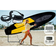 Надувна SUP дошка Thunder Raven з веслом, 3200х760х150 мм, чорний-жовтий, код: SUP-RAVEN