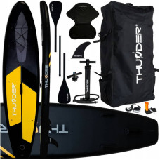 Надувна SUP дошка Thunder Raven з веслом, 3200х760х150 мм, чорний-жовтий, код: SUP-RAVEN