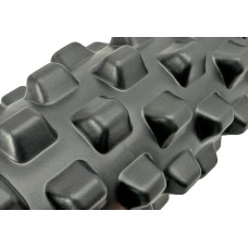Масажний ролик EasyFit Grid Roller PRO 330х140 мм, чорний, код: EF-2015-BK-EF