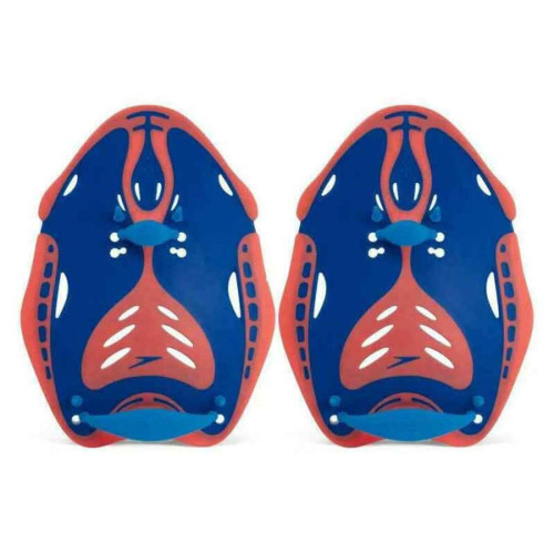Лопатки для плавання Speedo Biofuse Power Paddle AU L, блакитний-помаранчевий, код: 5053744633039