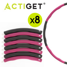 Обруч для талії Actiget (хулахуп) м'який, складний 88 см 1 кг Grey/Pink, код: ACT0132