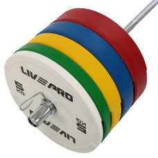 Бамперний диск гумовий LiveUp ø50.5мм, 15кг, жовтий, код: LP8332-15