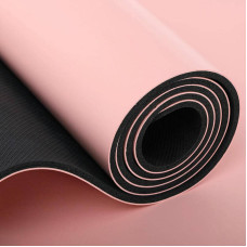 Килимок для йоги та фітнесу Bloom PU 1830x610x5 мм, рожевий, код: LB7030_P