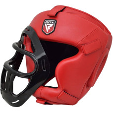 Боксерський шолом тренувальний RDX Guard Red L, код: 402995_L-RX