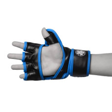 Рукавички для ММА PowerPlay Black/Blue M, код: PP_3058_M_Black/Blue
