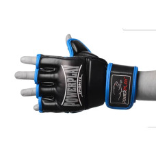 Рукавички для ММА PowerPlay Black/Blue M, код: PP_3058_M_Black/Blue