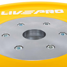 Бамперний диск гумовий LiveUp ø50.5мм, 15кг, жовтий, код: LP8335-15
