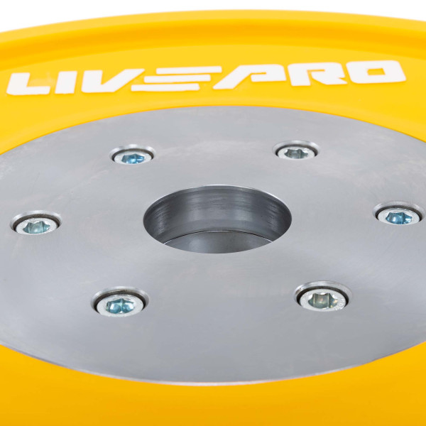Бамперний диск гумовий LiveUp ø50.5мм, 15кг, жовтий, код: LP8335-15