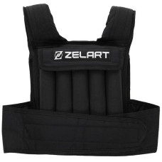 Жилет обважнювач з регульованою вагою Zelart Weigth Vest 20 кг, чорний, код: FI-2630-20