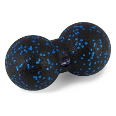 Масажний набір PowerPlay EPP Foam Roller Set 4in1 (2-ва ролика + 2-ва м"ячі), чорний-синій, код: PP_4015_Blue