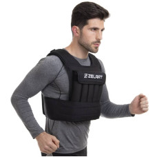 Жилет обважнювач з регульованою вагою Zelart Weigth Vest 20 кг, чорний, код: FI-2630-20