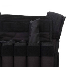 Жилет обважнювач з регульованою вагою Zelart Weigth Vest 20 кг, чорний, код: FI-2630-20